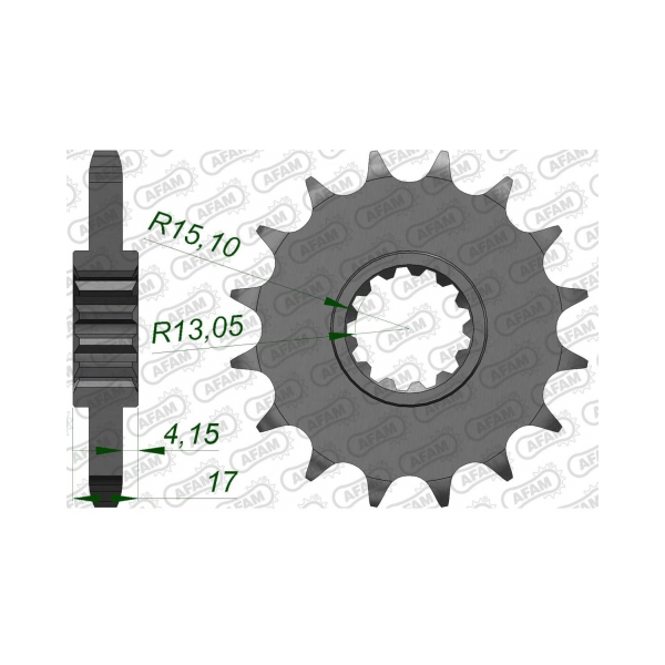 Преден зъбак 16 Зъба/ 530 Honda CB1000R 09-16, CBR1000RR 04-16, VF/VFR750, VTR1000R750, VTR1000