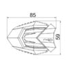 Краш тапи R19 Yamaha FAZER8 13-16, FZ1 06-15, FZ1 FAZER 06-16, FZ8 10-16, FZ8 FAZER 10-12 - Image 2