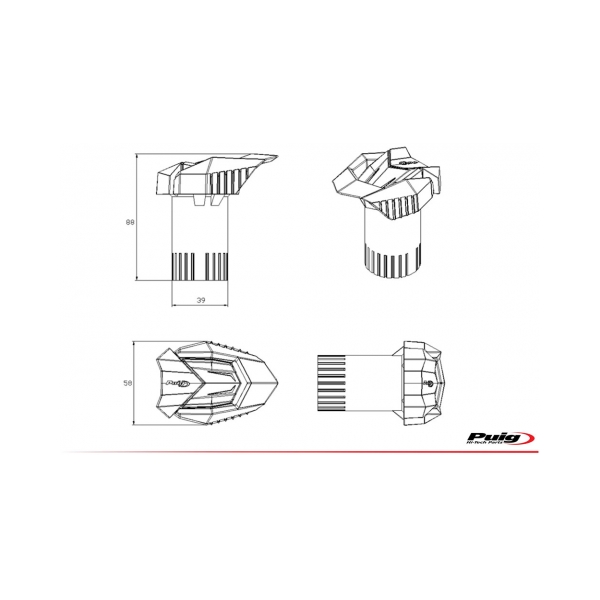 Краш тапи R19 KTM 790 Duke 19-26, 890 Duke R 20-25 - Image 5
