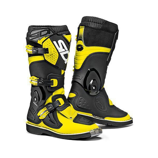 Детски ботуши Flame Black-Yellow Fluo
