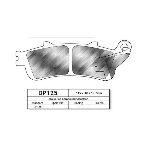 Накладки DP125 задни - Image 2