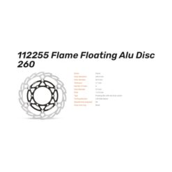 Alternative view of Спирачен диск Flame преден 260 mm Kawasaki KX85 01-25, KX100 06-21, KX112 22-23
