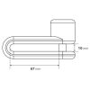 Заключвалка диск Pinch XL Ø 10mm black 91565 - Image 3