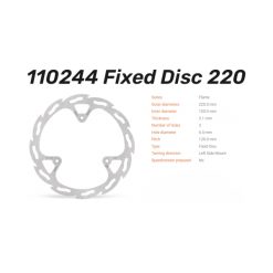 Alternative view of Спирачен диск Flame преден Suzuki RM85 05-   Yamaha YZ85 02-