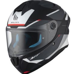 Каска MT TARGO S KAY B2 MATT BLACK/WHITE/RED