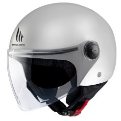 Alternative view of КАСКА ЗА СКУТЕР MT STREET S SOLID A0 WHITE