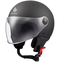 Alternative view of КАСКА ЗА СКУТЕР MT STREET S SOLID A1 MATT BLACK
