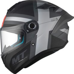 Alternative view of Каска MT TARGO S BRITAIN C2 MATT BLACK/GRAY