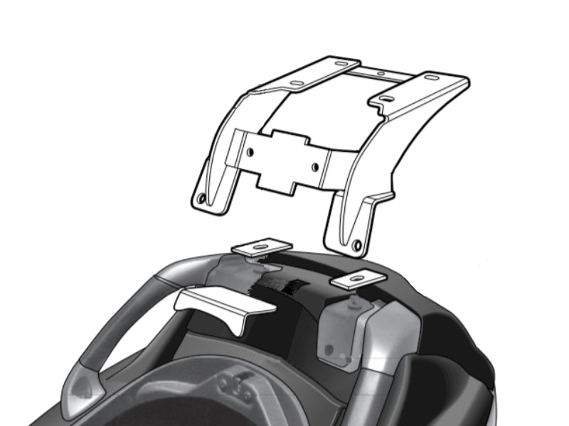 Монтажен комплект за куфари SHAD TOP MASTER PIAGGIO MP3/LT/RL HYBRID 125 '07-'11
