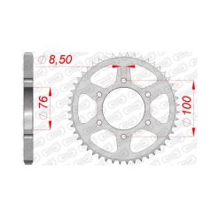 Заден Стоманен Зъбак 48 Зъба/ 428 Yamaha MT125 15-25, XSR125 21-25, YS125 17-21, YZF-R125 08-16, YZF-R125A 15-25