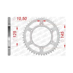 Заден Стоманен Зъбак 46 Зъба/ 520 Yamaha MT03 06-13, XT660R/X 04-16, XT660Z Tenere 08-16