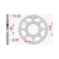 Заден Стоманен Зъбак 41 Зъба/ 520 Suzuki GZ250 99-08, TU250X Volty 95-00
