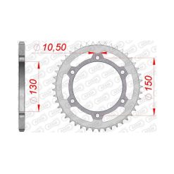 Заден Стоманен Зъбак 46 Зъба/ 520 Honda FMX650 05-08, FX650 99-03, NX500/650 88-02