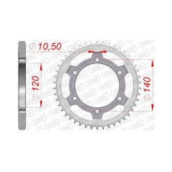 Заден Стоманен Зъбак 44 Зъба/ 525 Suzuki GSX-R600 97-00, GSX-R750 98-99