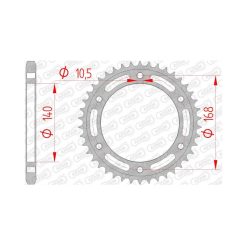 Заден Стоманен Зъбак 41 Зъба/ 525 BMW F650GS 06-12, F700GS 11-18, F800GS 06-18, F800R 15-20