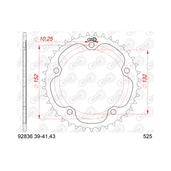 Кит верига и зъбаци MV Agusta 910 Brutale 05-08 15/43/525XHR3-B 110L - Image 3
