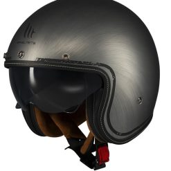 Каска за скутер MT LE MANS 2 S SV SCRATCHED CHROME