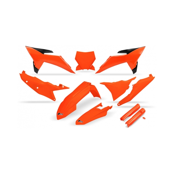 Комплект пластмаси KTM SX125-300 25-27, SX-F250-450 25-27 оранжев FLUO