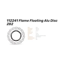 Alternative view of Спирачен диск Flame преден десен 282 mm Yamaha XT700Z Tenere 20-25, XSR700 16-20, MT-07 Tracer 16-22