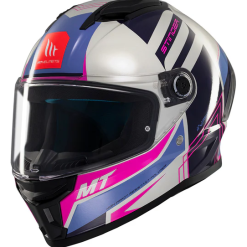Alternative view of Каска MT STINGER 2 TRON C8 GLOSS PINK