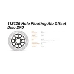 Alternative view of Спирачен диск Halo преден Suzuki GSF600N/S 95-04, GSX600F 98-02, GSX-F750 98-03, SV650N/S 99-02