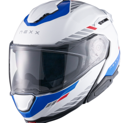 Alternative view of Каска NEXX X.LIFETOUR FLIP UP GLOBE WHITE BLUE