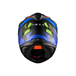 Alternative view of Адвенчър каска NEXX Y.TRAVL PRIMAL BLUE NEON MATT