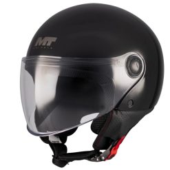 Alternative view of КАСКА ЗА СКУТЕР MT STREET S PURE A1 BLACK GLOSS