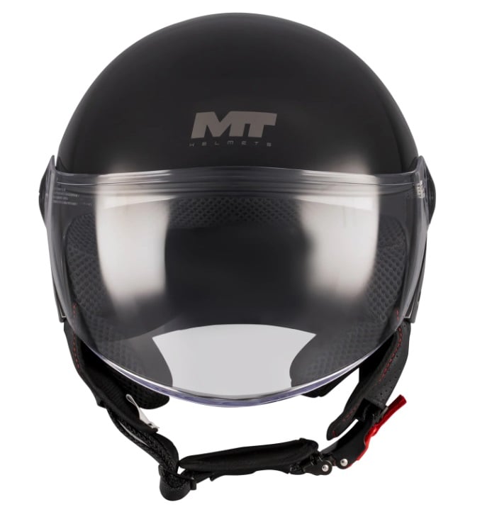 КАСКА ЗА СКУТЕР MT STREET S PURE A1 BLACK GLOSS - Image 3