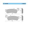 Накладки 099812 предни Yamaha WR250F 22-25, WR450F 21-25, YZ250F 21-26, YZ450F 20-26